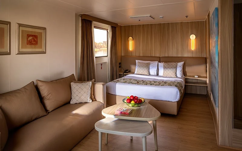 Cabin aboard the Alexander The Great Nile Cruise Nile cruise